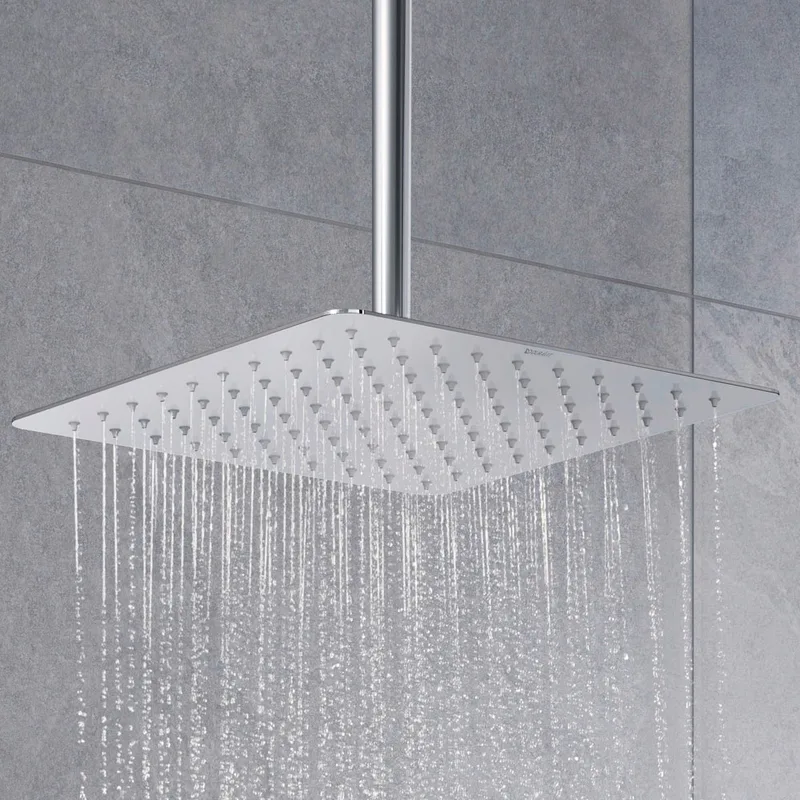 Duravit 066-0031-A10 Stainless Steel Square Showerhead 300mm (Chrome)