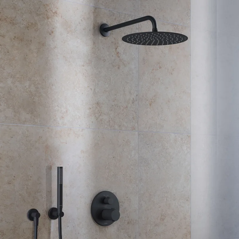 Duravit 067-0028-046 Wall-Mount Shower Arm 386mm (Matt Black)