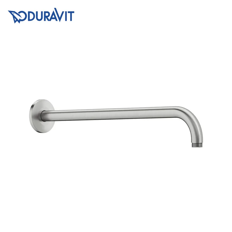 Duravit 067-0028-070 Wall-Mount Shower Arm 386mm (Brushed Stainless Steel)