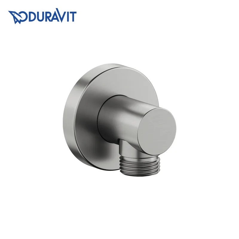 Duravit UV063-0008-070 Wall Union (Brushed Stainless Steel)