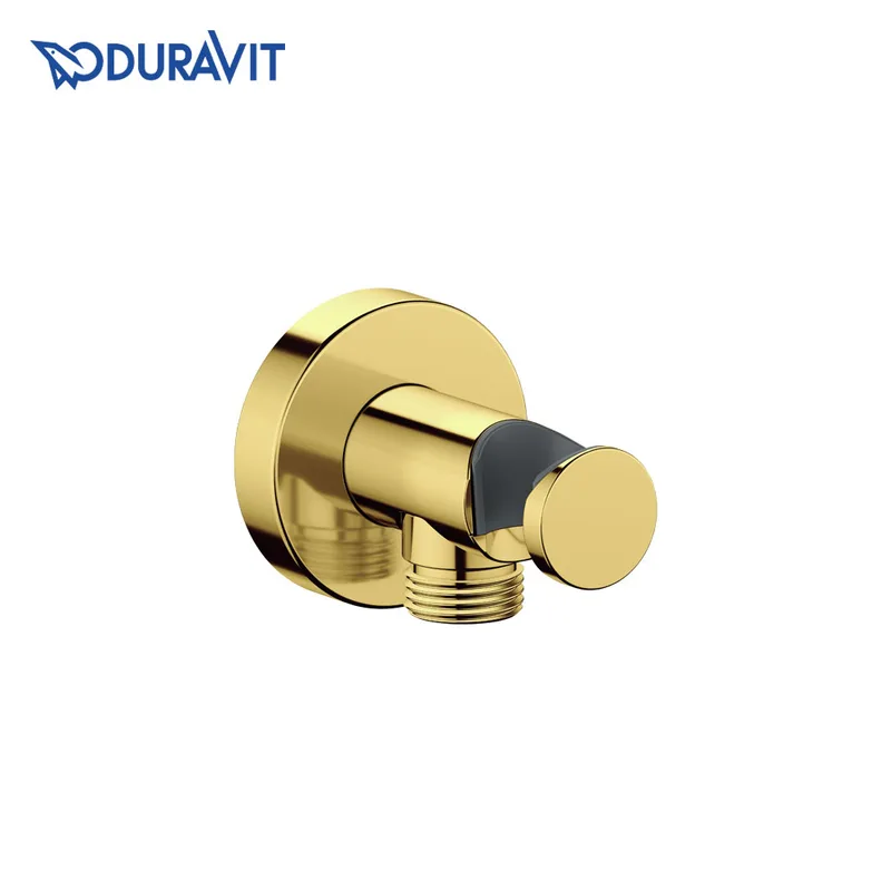 Duravit UV063-0009-034 Wall Union with Holder (Polished Gold)