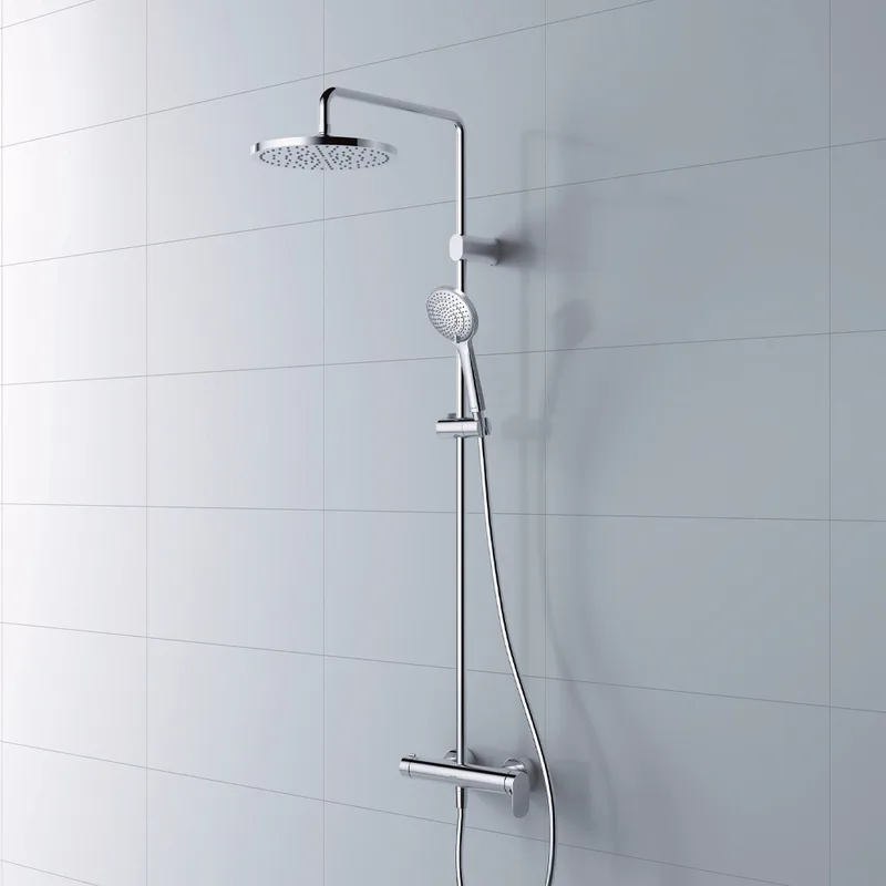 Duravit WAVE 528-0008-A10 Thermostatic 3-Way Shower System (Chrome)