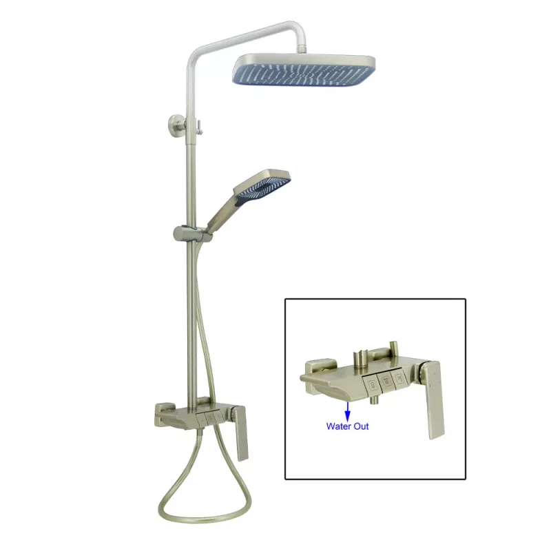 Fidelis FT-7188-HBG Rain Shower Set (Brushed Gold)