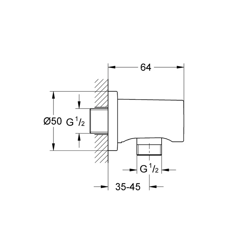 Grohe 27057BE0 Wall Union
