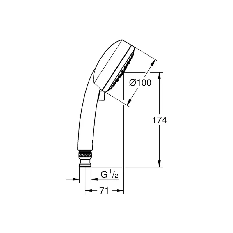 Grohe 27573GLC Tempesta Cosmopolitan Hand Shower (Gold)