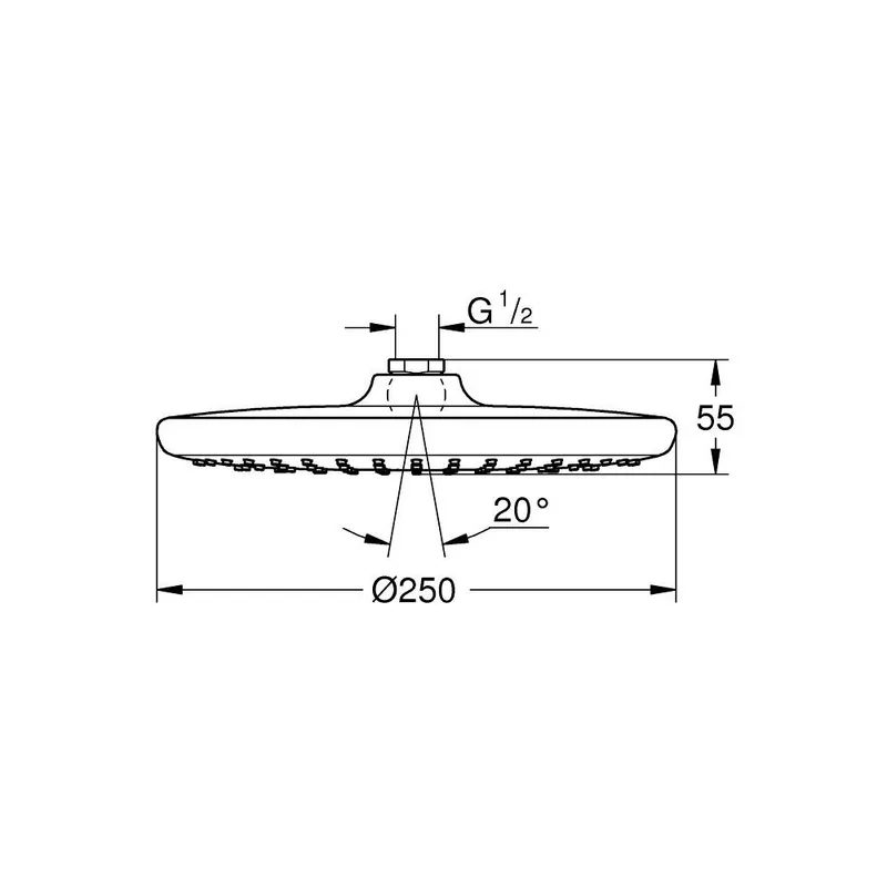 Grohe Tempesta 250 Overhead Shower