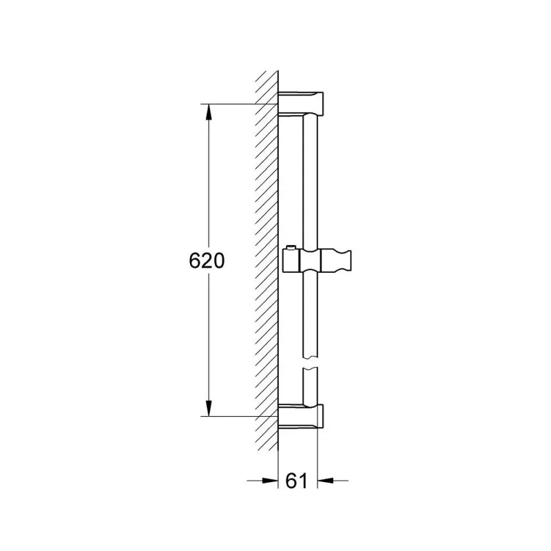 Grohe 27521AL0 Tempesta Cosmopolitan 600 Shower Rail