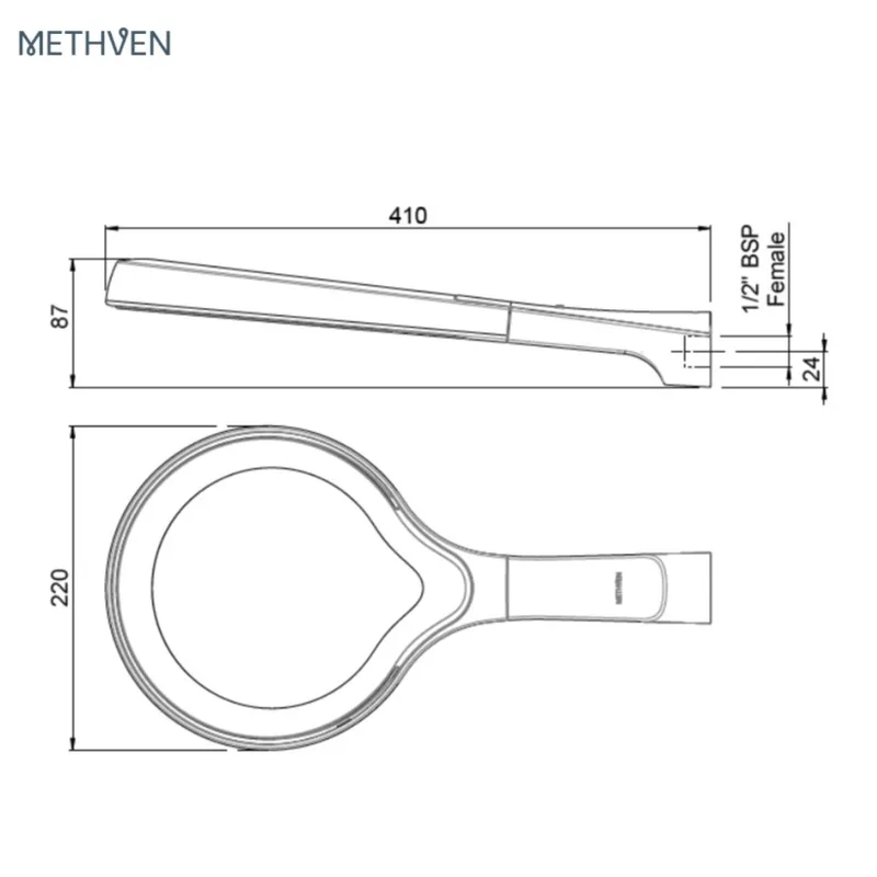 Methven AOOSCP Aio Aurajet Overhead Shower