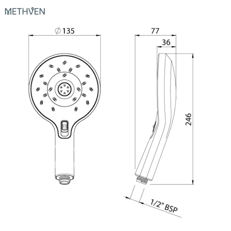 Methven KOHA Satinjet Hand Shower