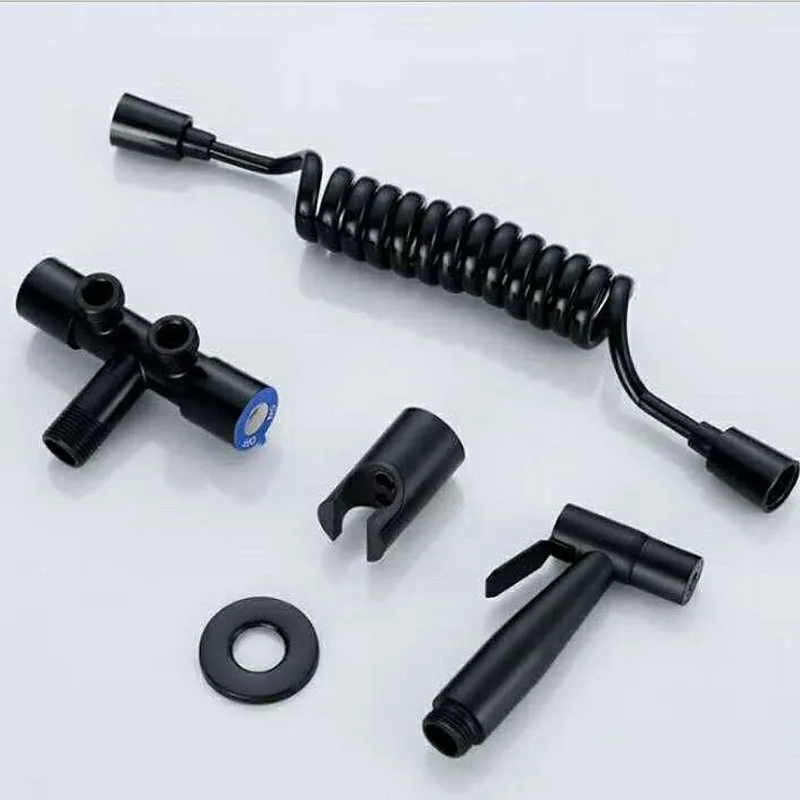 Nobel BS-79-BK Bidet Spray with Angle Valve (Black)