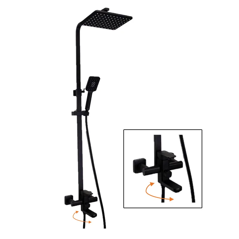 Nobel SH-700-BK Rain Shower (Black Matt)