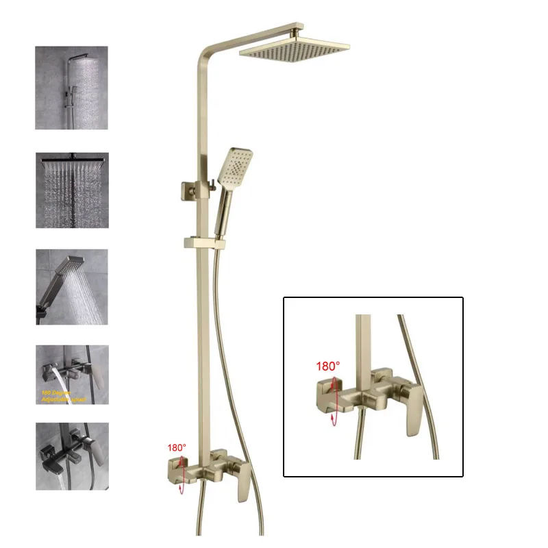 Nobel SH-900-BGD Rain Shower (Gold)