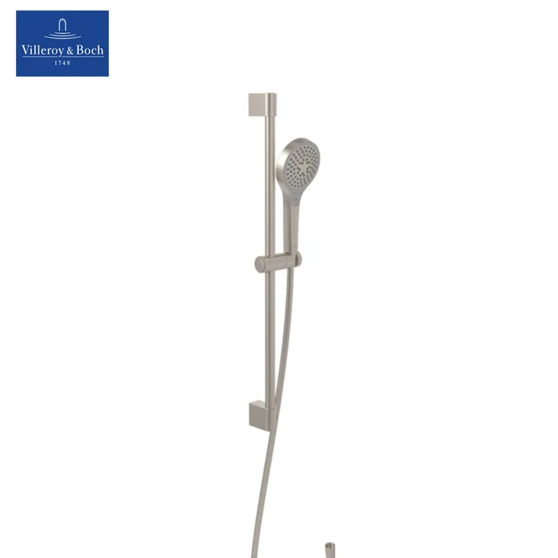 Villeroy & Boch Embrace PLUS TVS1086000364 Shower Set with Three Features (Brushed Nickel)