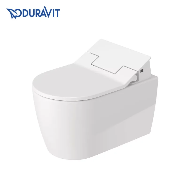 Duravit 252959 + 611000 ME by Starck SensorWash Slim Rimless Shower Toilet