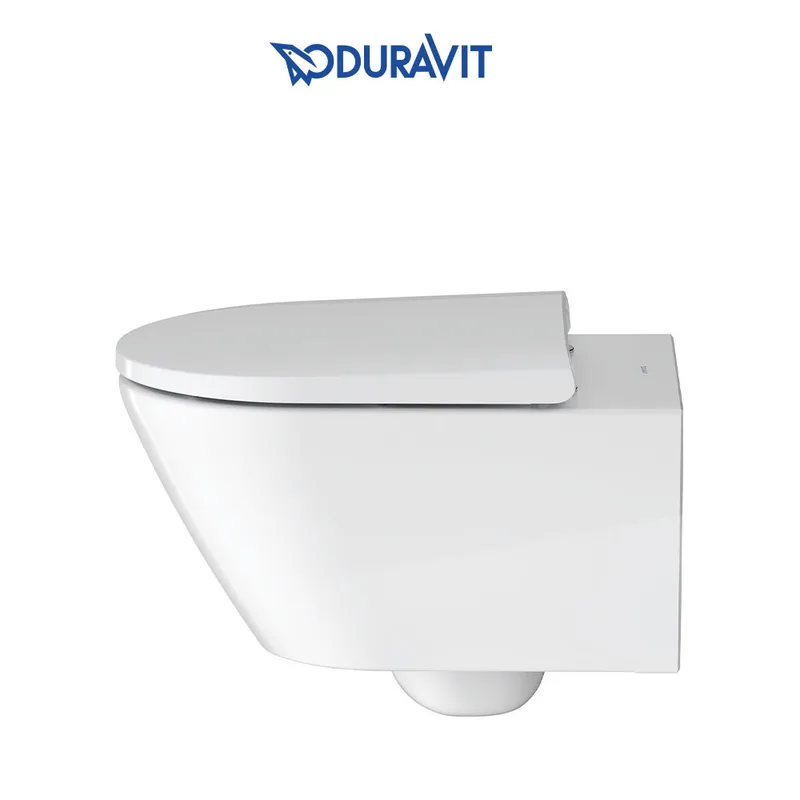 Duravit D-Neo 257709 Rimless Wall-Hung Toilet