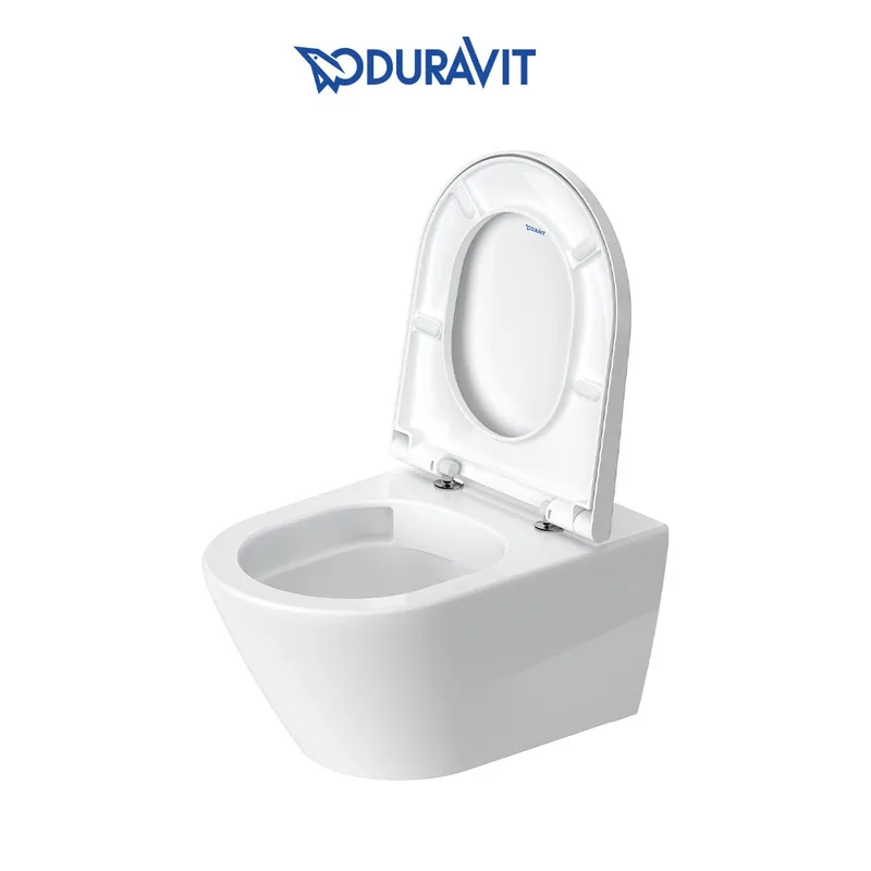 Duravit D-Neo 257709 Rimless Wall-Hung Toilet