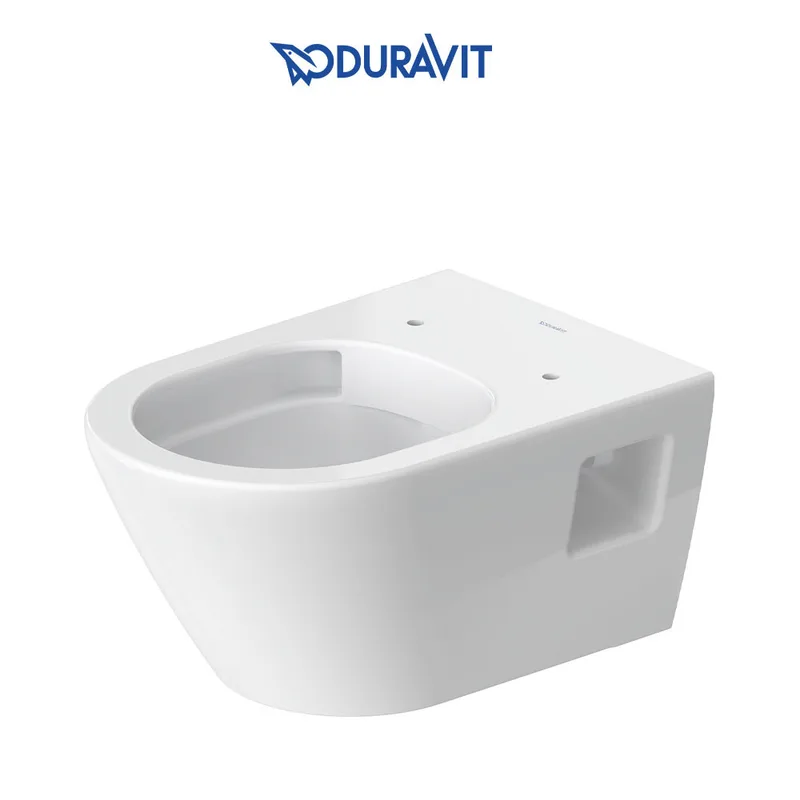 Duravit D-Neo 257809 Rimless Wall-Hung Toilet