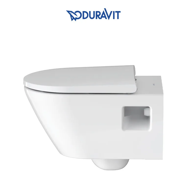 Duravit D-Neo 257809 Rimless Wall-Hung Toilet