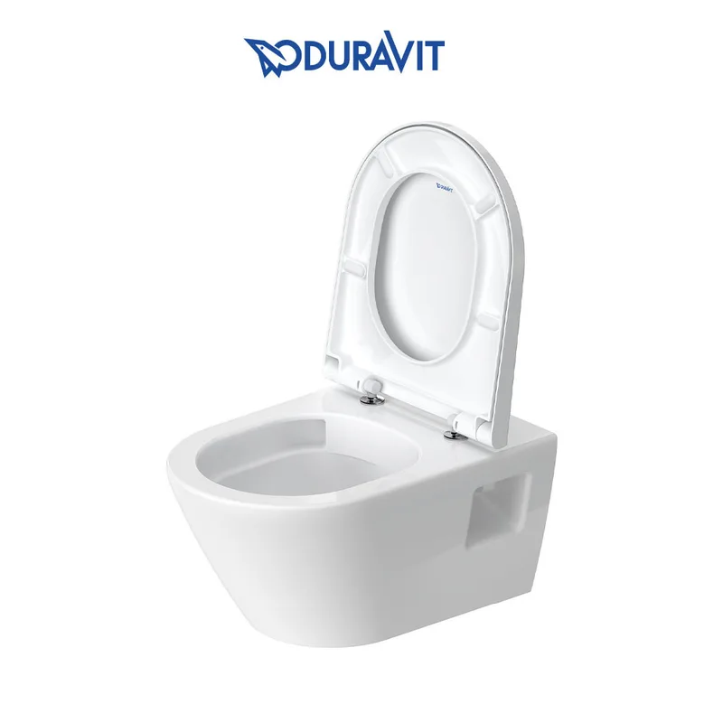 Duravit D-Neo 257809 Rimless Wall-Hung Toilet