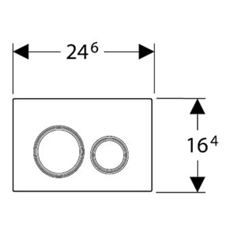 Geberit 115.761.00.6 Sigma 21 Flush Actuator