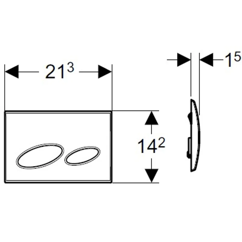 Geberit Kappa20 115.228.11.1 Flush Actuator