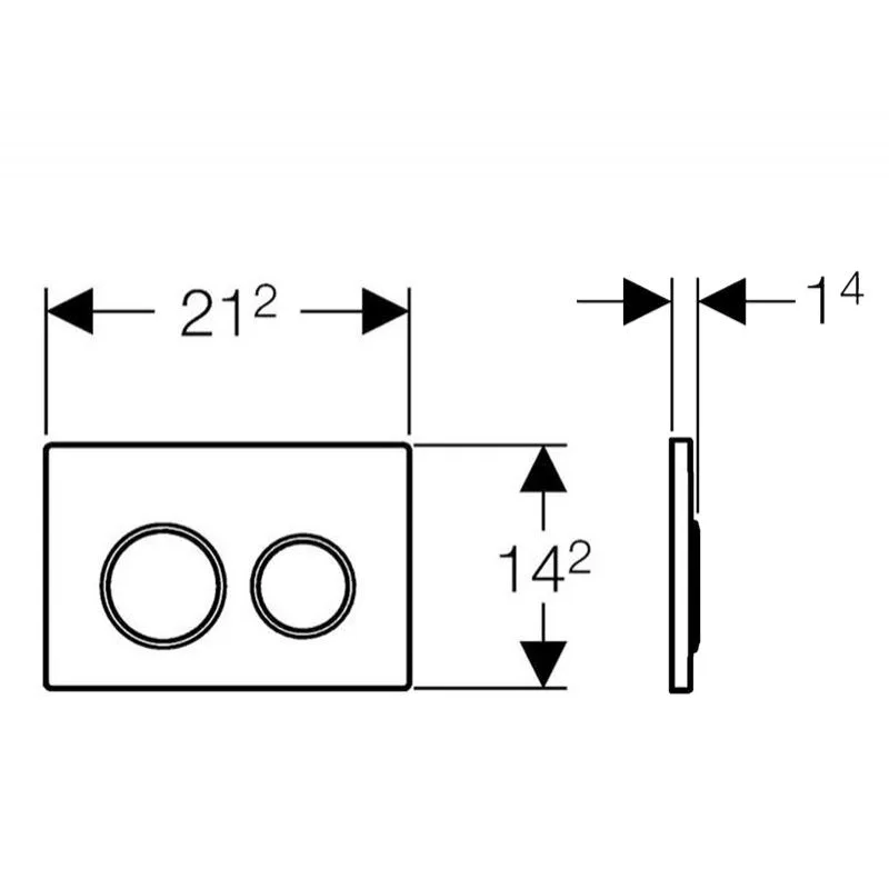 Geberit Kappa21 115.240.KK.1 Flush Actuator