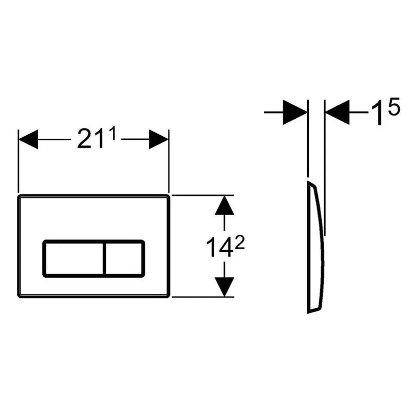 Geberit Kappa50 115.260.21.1 Flush Actuator