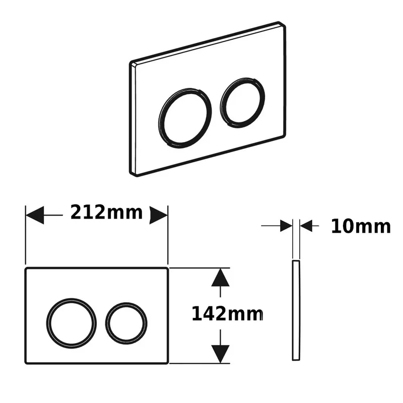 Geberit Omega20 115.085.KM.1 Flush Actuator