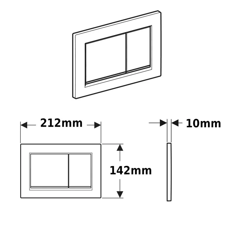 Geberit Omega30 115.080.01.1 Flush Actuator