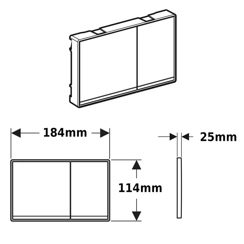 Geberit Omega60 115.081.JL.1 Flush Actuator