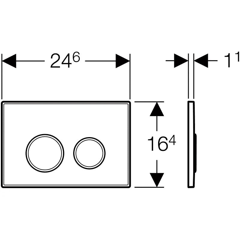 Geberit Sigma20 115.882.KK.1 Flush Actuator