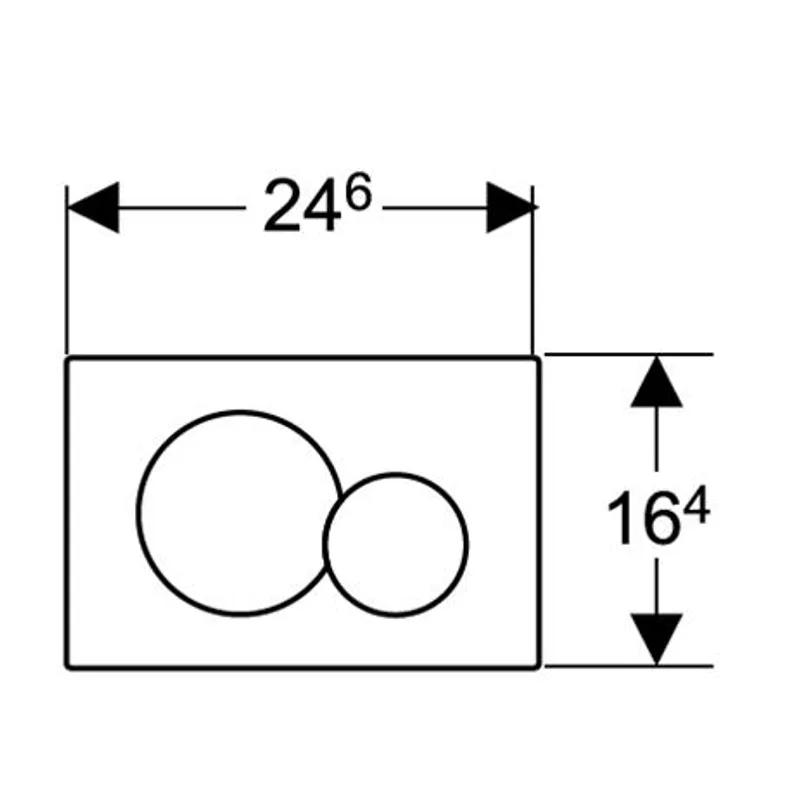 Geberit Sigma01 115.770.DW.5 Flush Actuator