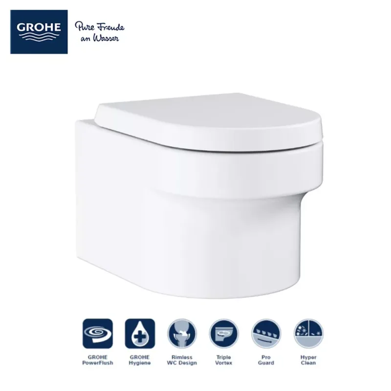 Grohe 39296000 Eurocosmo Wall-Hung Toilet