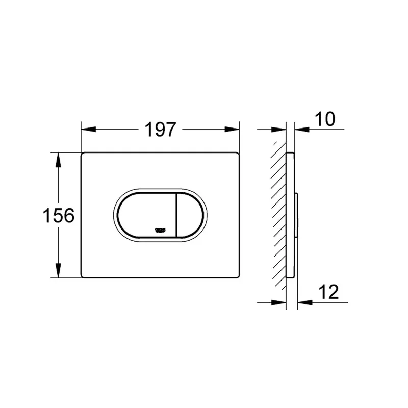 Grohe Arena Cosmopolitan 38858000 Flush Plate