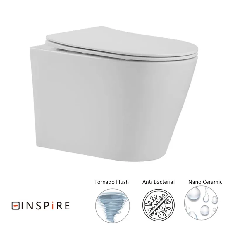 Inspire 2380A Wall Hung Toilet Bowl With Tornado Flush