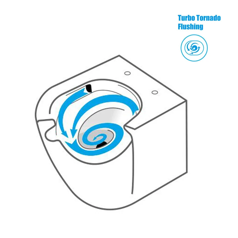 Inspire 2381A Wall Hung Toilet Bowl With Tornado Flush