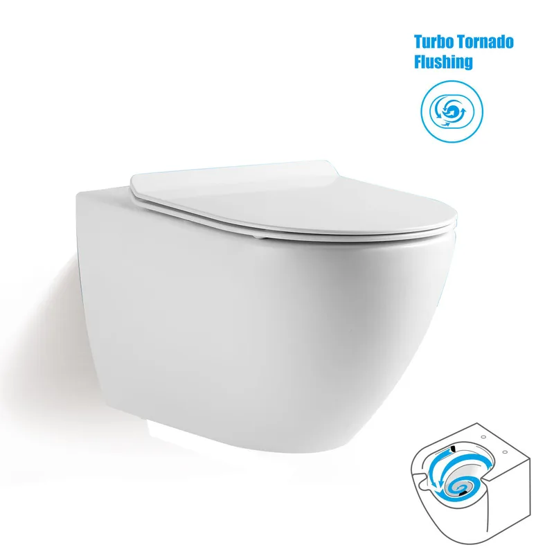 Magnum 905 Wall-Hung Water Closet with Turbo Tornado Flushing