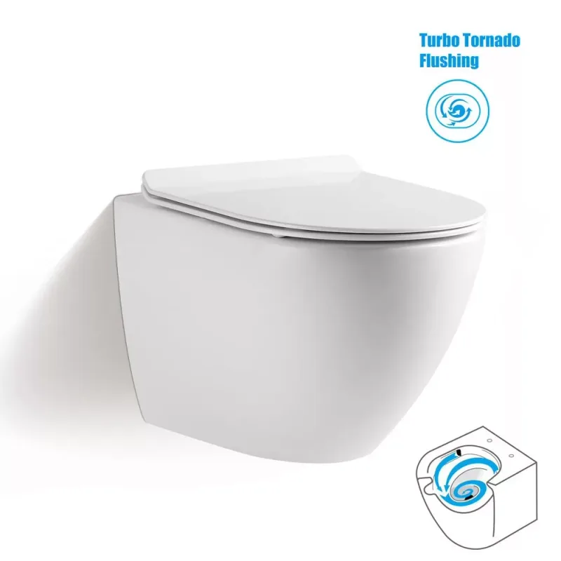 Magnum 905S Wall Hung Water Closet with Turbo Tornado Flushing