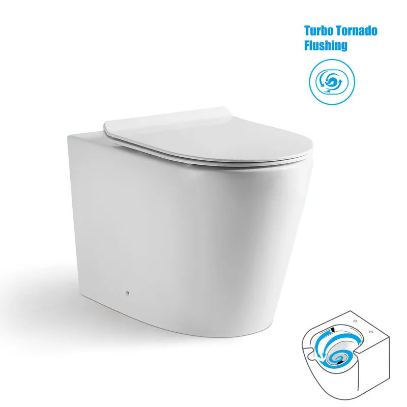Magnum 909 Floor-Standing Back-to-Wall Water Closet with Turbo Tornado Flushing