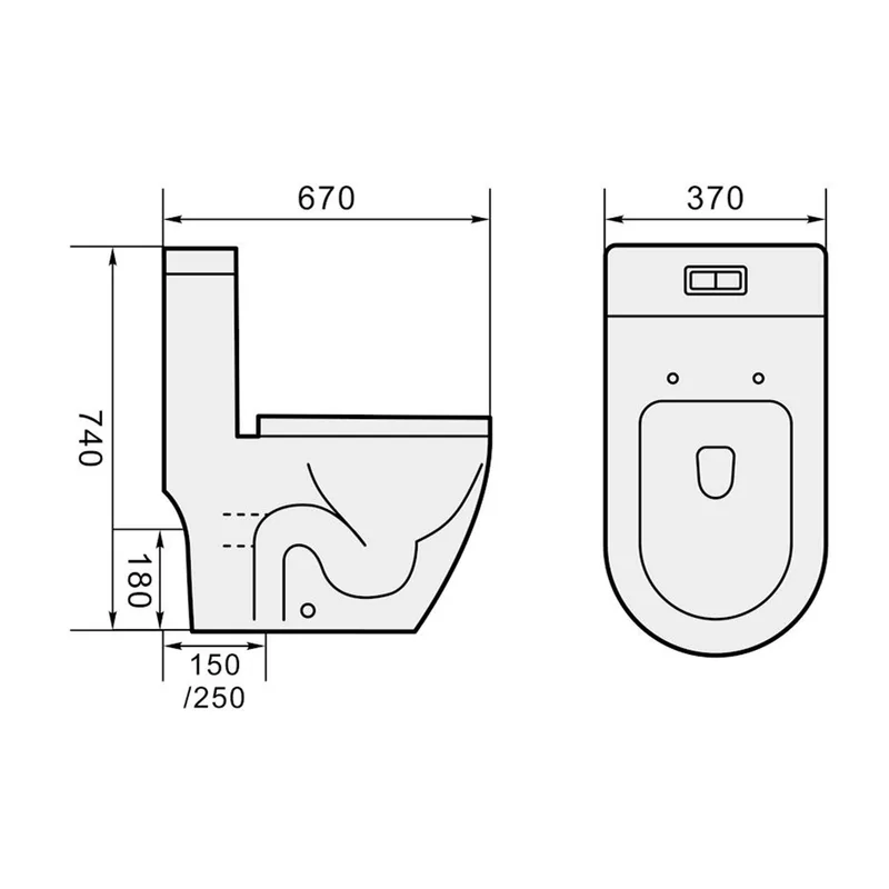 Magnum 935S-Grey One-Piece Toilet with Turbo Tornado Flushing (Grey Color)