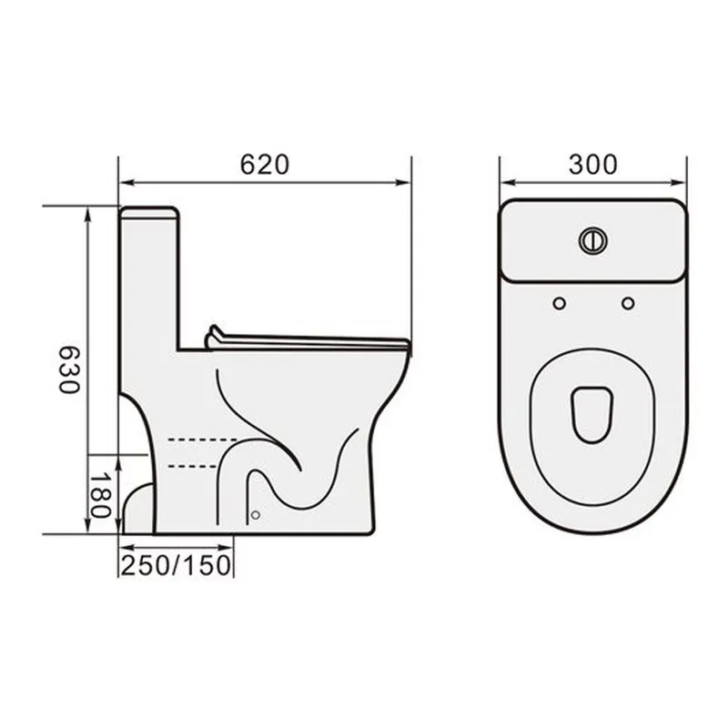 Magnum M777 One-Piece Children's Toilet with Turbo Tornado Flushing