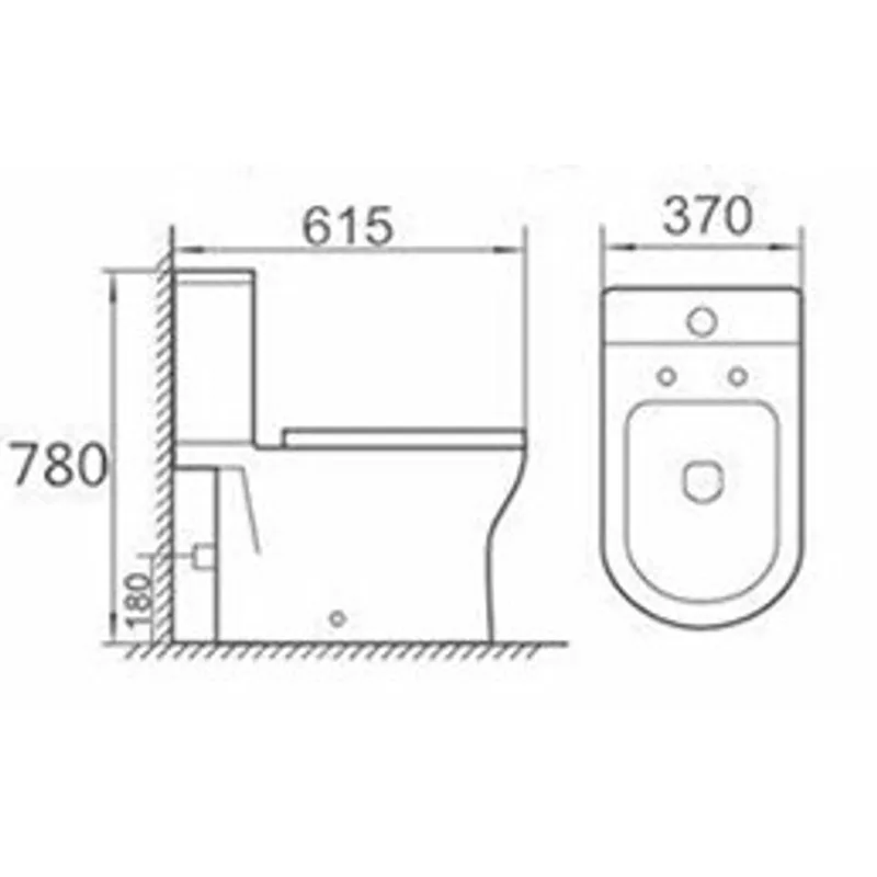 Minerva WC20006 Close-Coupled Water Closet