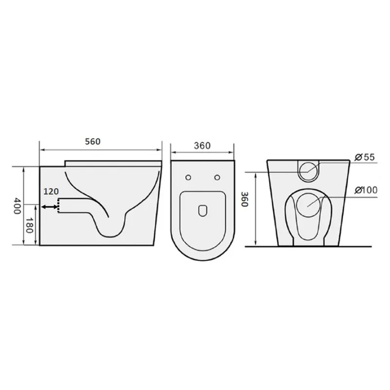 Minerva WC78001 with G3009 Cistern Water Closet