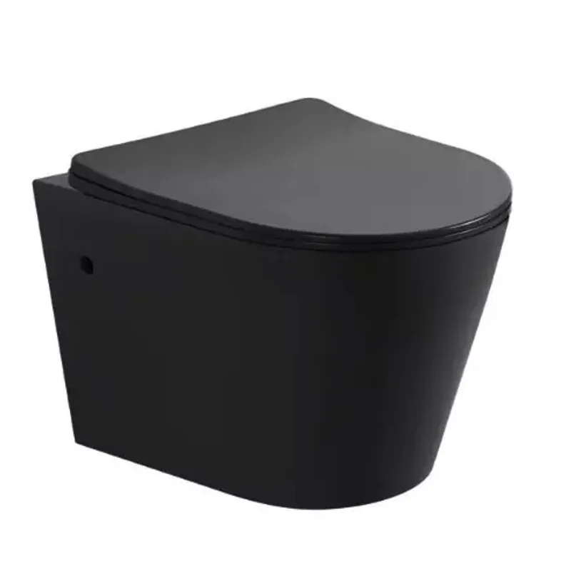 Minerva WH51002 Matt Black Wall-Hung Water Closet