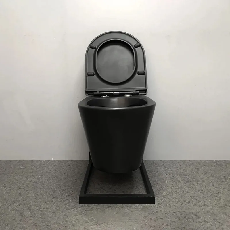 Minerva WH51002 Matt Black Wall-Hung Water Closet