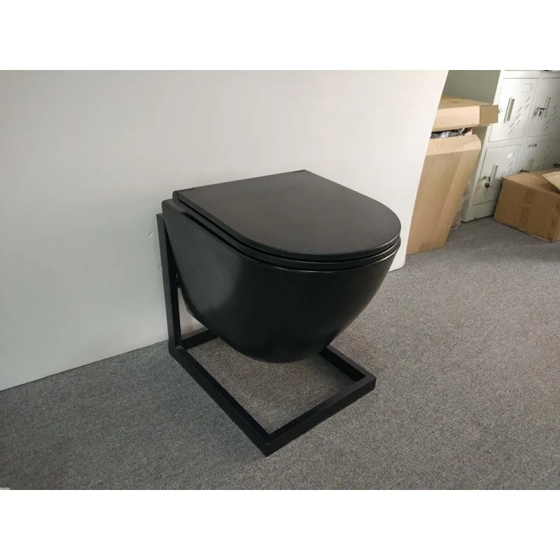 Minerva WH51002 Matt Black Wall-Hung Water Closet