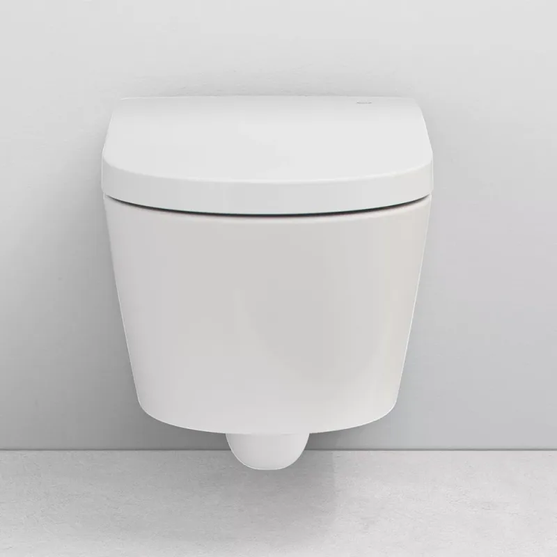 Roca In-Wash Inspira Vitreous China Rimless Wall-Hung Smart Toilet