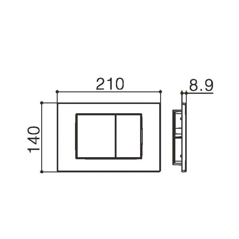 R&T G3005008 Flush Actuator