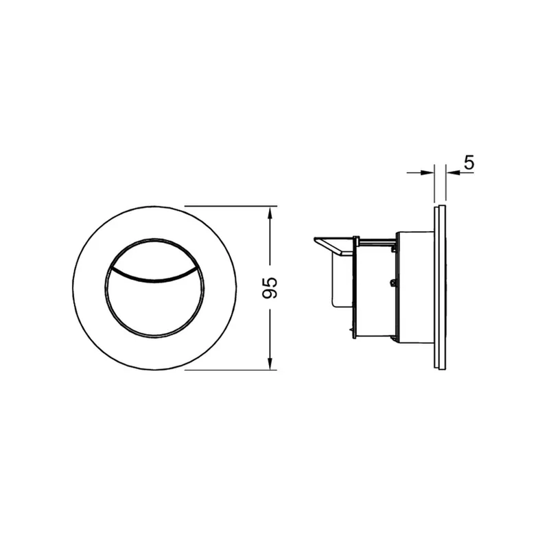 TECEflushpoint 9240982 Pneumatic Remote Release for Dual-Flush System