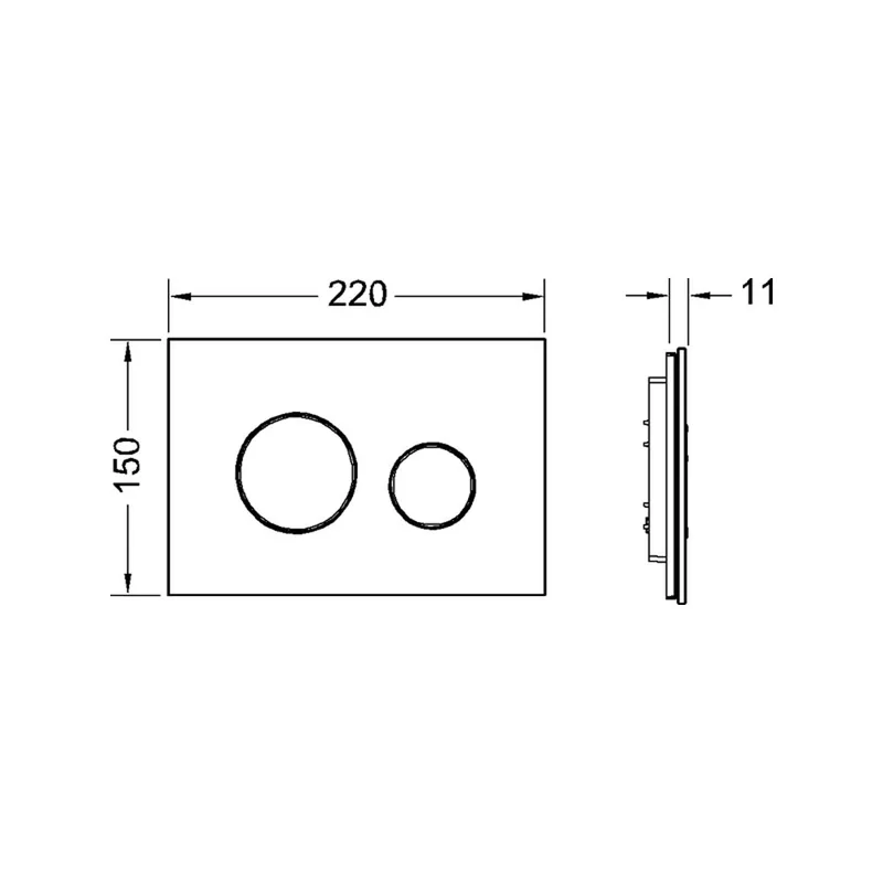 TECEloop 9240654 Flush Plate